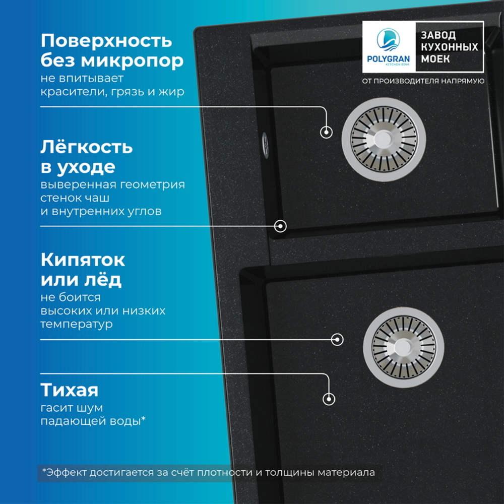 Мойка POLYGRAN BRIG-772 космос №316