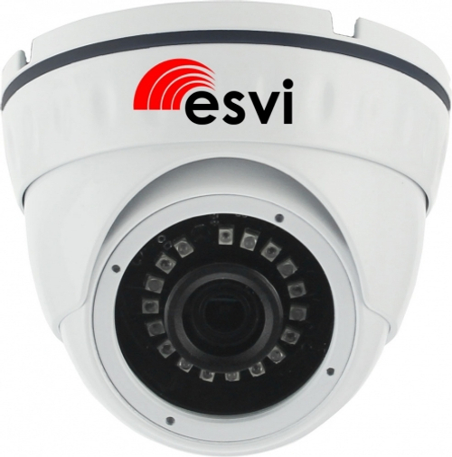 EVC-IP-DN2.0-SG-P/M (XM) купольная уличная IP видеокамера, 2.0Мп, f=2.8мм, POE, микрофон