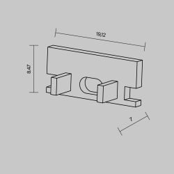 Комплект заглушек для профиля 636007 Maytoni   642009