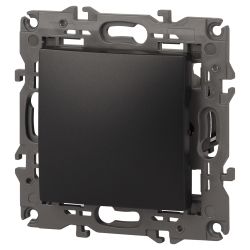 14-1101-05 ЭРА Выключатель, 10АХ-250В, IP20, Эра Elegance, антрацит | Elegance Антрацит