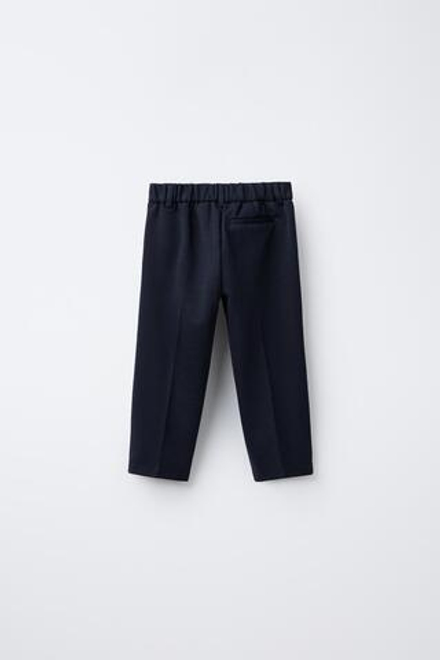 ZARA КОМФОРТНЫЕ КОСТЮМНЫЕ БРЮКИ, МОРСКОЙ СИНИЙ