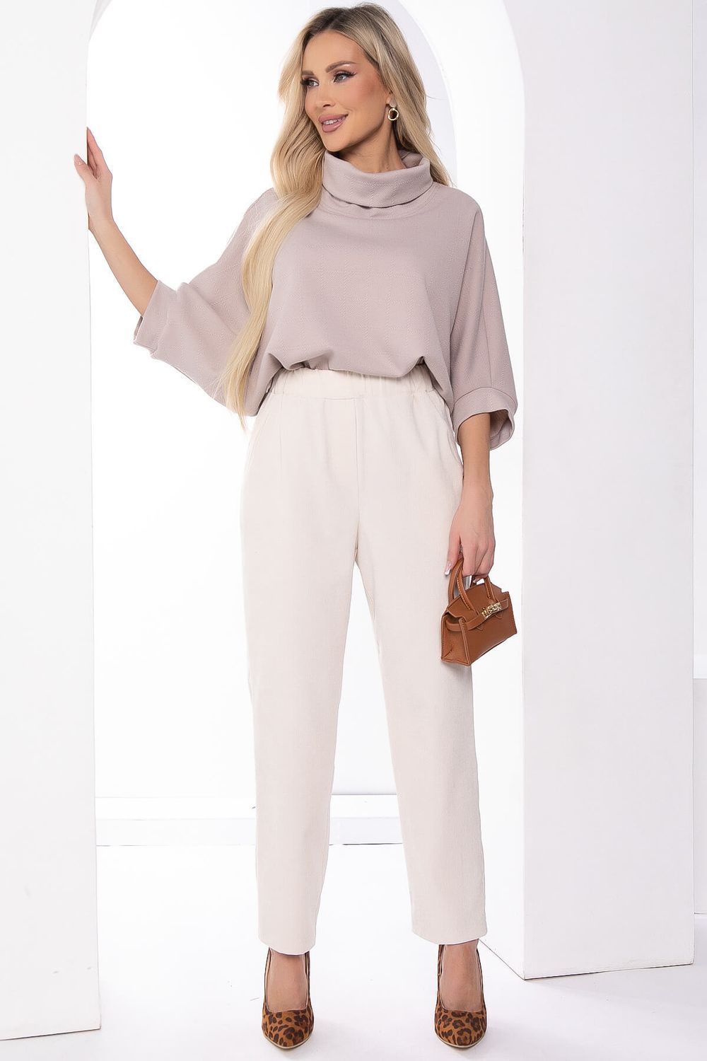 Брюки "Бертина" (молочные) Б8269 LT Collection