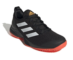 Мужские кроссовки теннисные Adidas Court Flash M - core black/cloud white/solar red