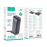 Hoco J163B Wonderful портативный аккумулятор с 4 кабелями (30000mAh)