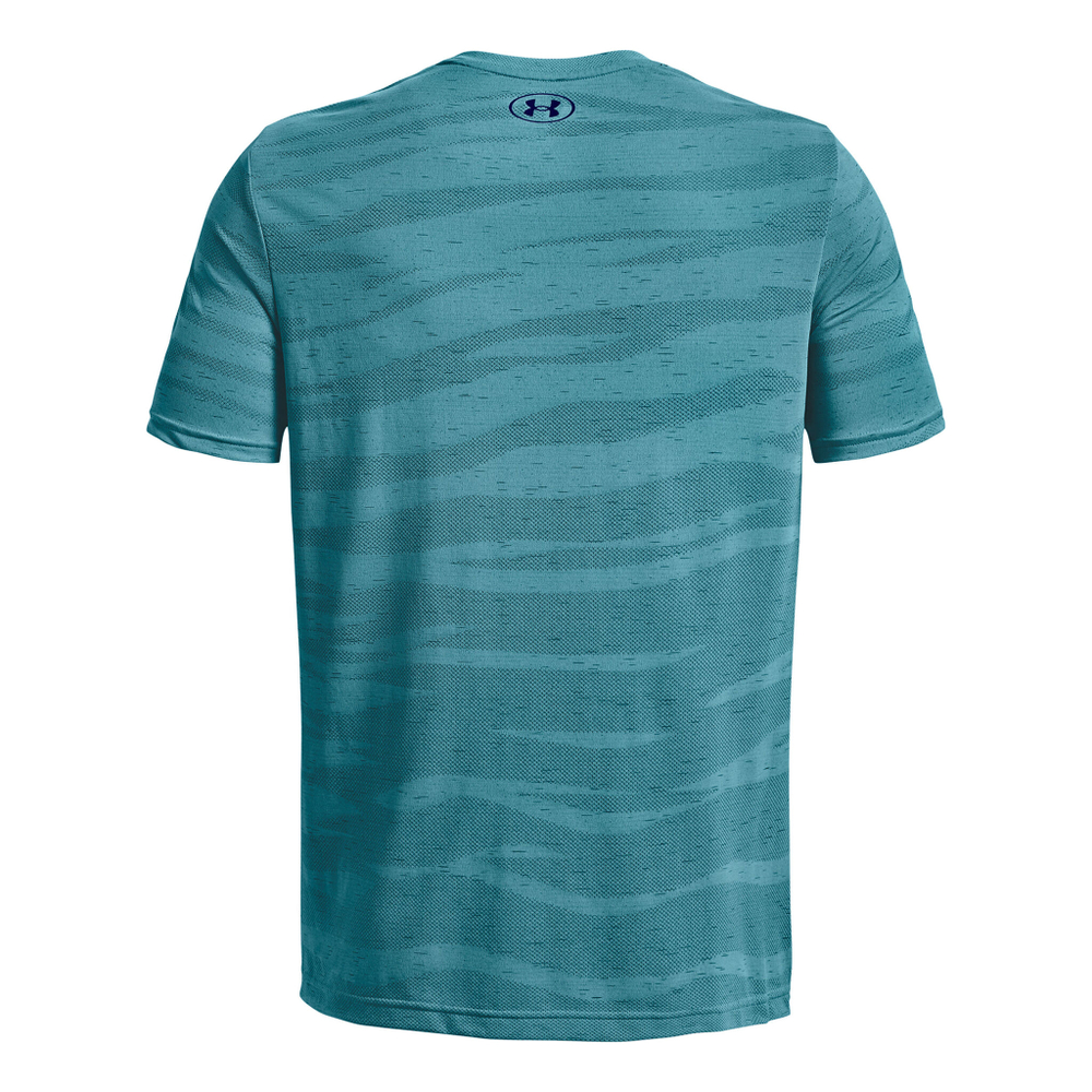 Мужское теннисное поло Under Armour Seamless Wave Men - Blue, Turquoise