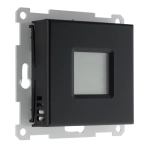 Терморегулятор с датчиками температуры пола и воздуха Comfort ECO/SWM 16А 250В, программируемый, черный матовый LIREGUS