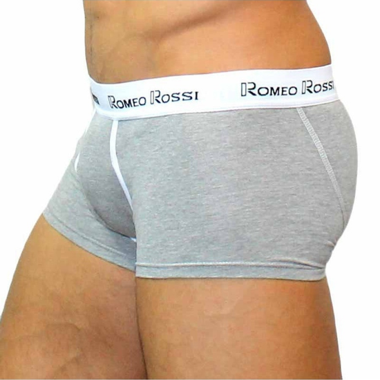Мужские трусы боксеры серые Romeo Rossi RR365-3 Boxer Brief