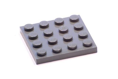 Lego Плитка 4х4 (темно-серый) 4243831