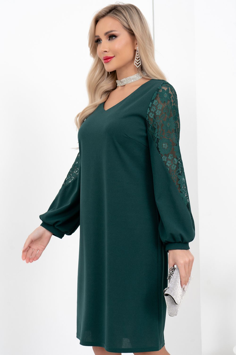 Платье Милана (изумруд) Р11-2001/2 Nikol (Акция)