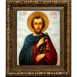 Евфросин Палестинский Преподобный. Икона на холсте.