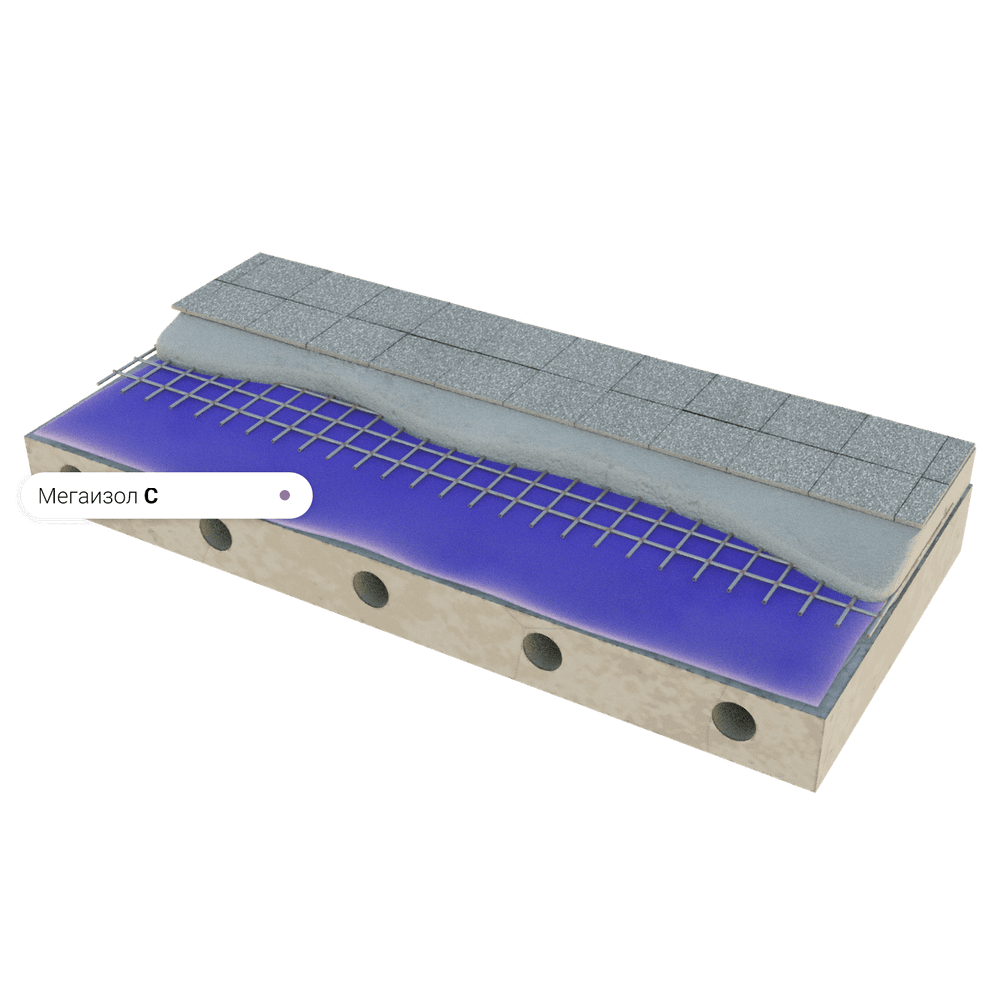 Универсальная паро-гидроизоляция Мегаизол С (70 м²)