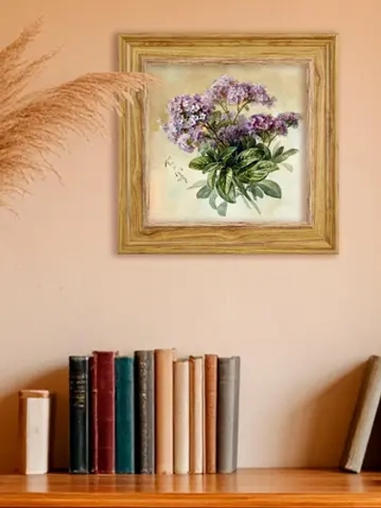 Картина настенная интерьерная в раме "под дерево" 26*26 см