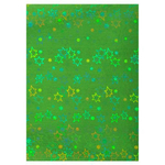 Картон цветной Апплика, А4, голографический, фольгинированный, 5 листов, 5 цветов, картонная папка, "Лев"