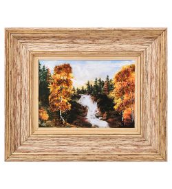 AMB-03/39 Картина «Красота природы» (с янтарной крошкой) H-32см