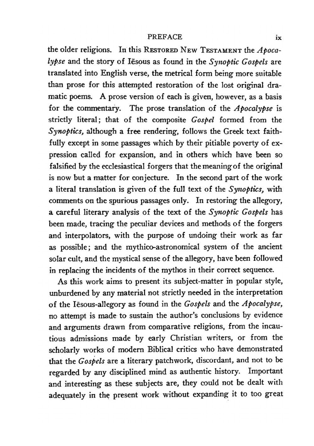 The Restored New Testament. The Hellenic Fragments, Freed from the Pseudo-Jewish Interpolations | James Morgan Pryse