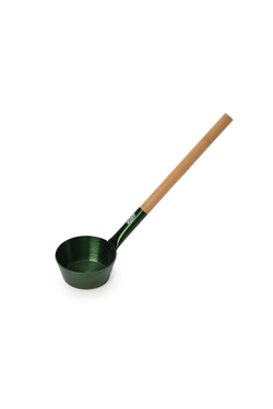 Набор OXY-M-4 DARK GREEN Ушат 5л + черпак 0,2л ручки бамбук + песочные часы