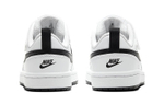 Middle-aged children's Nike Court Borough Low 2 non-slip shock absorption wear-resistant low-top children's sneakers white and black