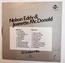 Винтажная виниловая пластинка Nelson Eddy & Jeanette McDonald 20 Golden Hits (Germany 1984)