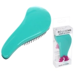 Расческа массажная «Компактная-капля», цвет мятный, в коробке, 15см