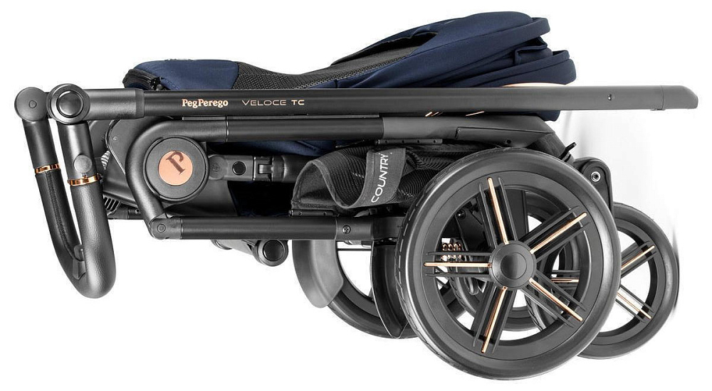 Коляска Peg Perego Veloce TC New Culla Flex 2 в 1 Blue Shine