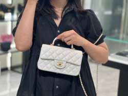 Chanel Mini Flap Bag with Top Handle 20 cm