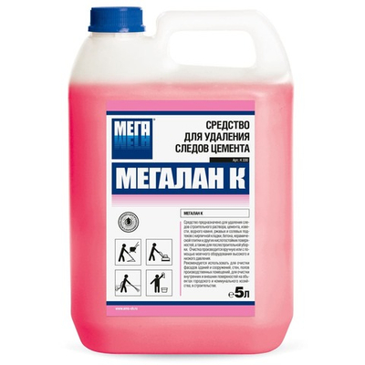 Моющее средство для удаления следов цемента Мегалан К 5 л