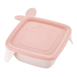 Детская тарелка Lalababy Play with Me Birdie с мягкой крышкой карамельный