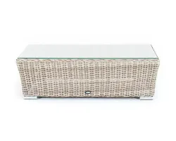 "Капучино" журнальный столик из искусственного ротанга, цвет бежевый