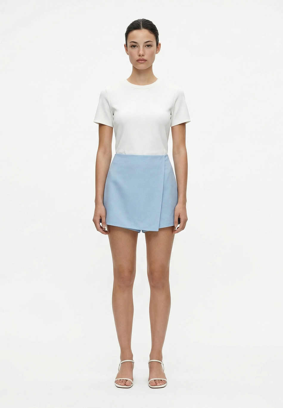 Шорты на запах изо льна