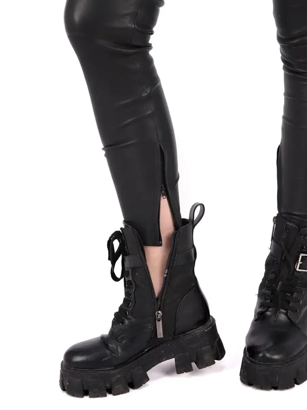 Брюки женские из натуральной кожи Турция