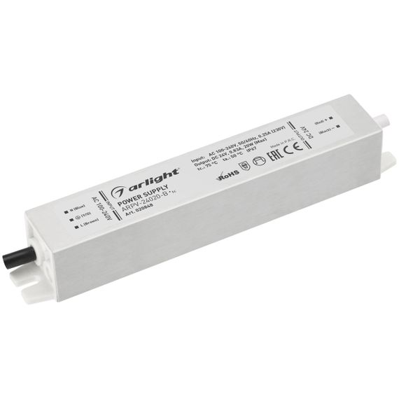 Блок питания Arlight ARPV-20-B 24V 20W IP67 0,83A 020848