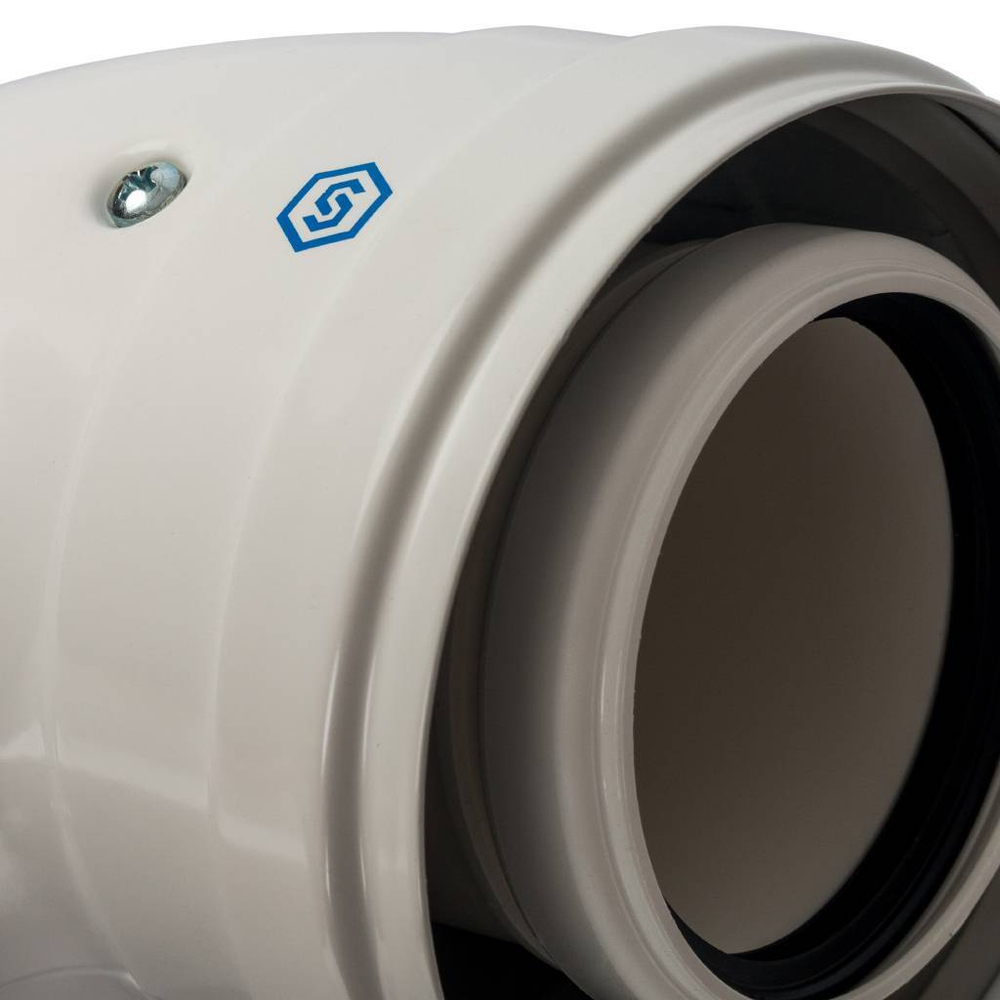 STOUT Элемент дымохода конденсац. колено 90°/ адаптер 90° Ø60/100 м/п PP-FE (совместим. с Baxi,Viess