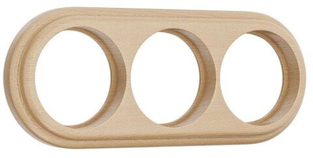 Рамка на 3 поста светлый бук