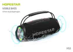 Беспроводная колонка Hopestar H53, световые эффекты, влагозащищенный корпус, поддержка microSD, 35 Вт, black
