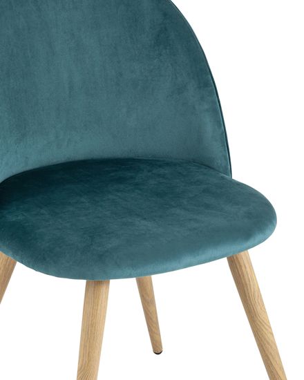 Стул Лион велюр с ромбами аквамарин 4 шт