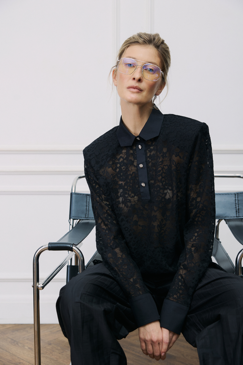 Блуза кружевная