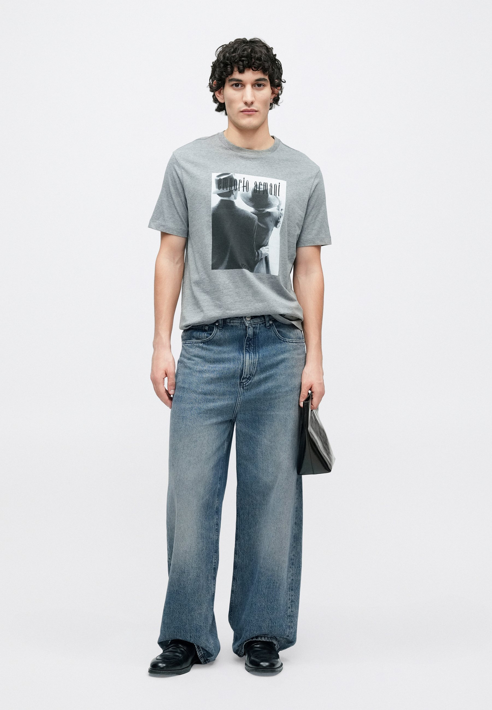 Emporio Armani Футболка с принтом - Серый
