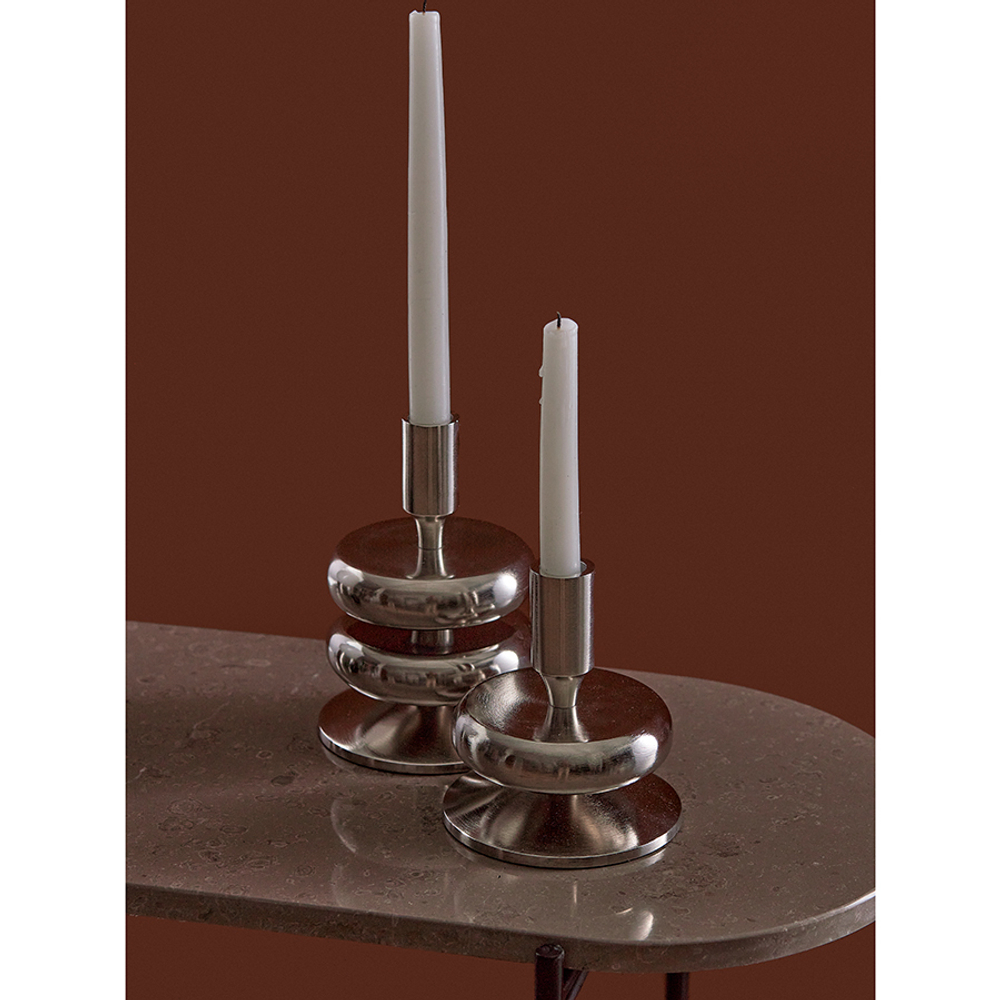 Подсвечник stone, 13 см, серебристый