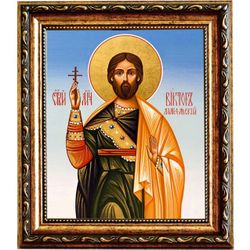 Виктор Марсельский мученик. Икона на холсте.