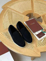 Лоферы Loro Piana Summer Walk с мехом