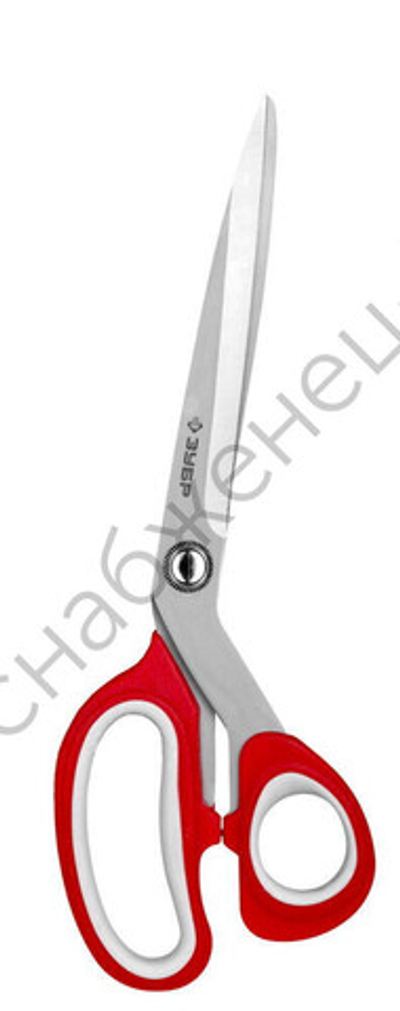 ЗУБР 230 мм, изогнутые двухкомпонентные ручки, хозяйственные ножницы (40442-24)