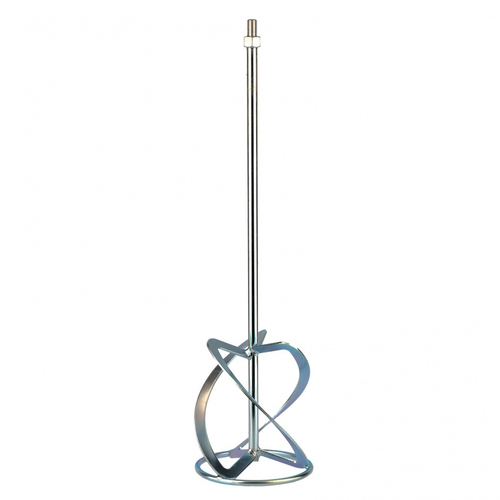 Насадка для миксера, для легких растворов, 160 х 590 мм, оцинкованная, хвостовик резьба М14 Сибртех