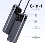 Док-станция USB-C 6-в-1 HDMI/2xUSB-C 3.2/2xUSB-A 3.2/PD 100W UGREEN 35998