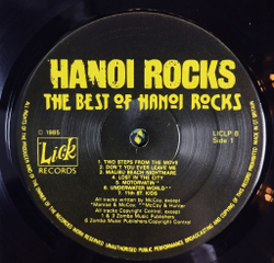 Винтажная виниловая пластинка LP The Best Of Hanoi Rocks (UK 1985)