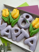 Набор имбирных пряников на 8 марта, вкусный подарок