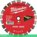 Алмазный диск Milwaukee Speedcross ADD 350мм (4932478952)