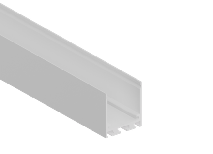 Накладной/подвесной алюминиевый профиль, 32х35х2000. Цвет: Белый матовый, RAL9003,серия:DN8HF