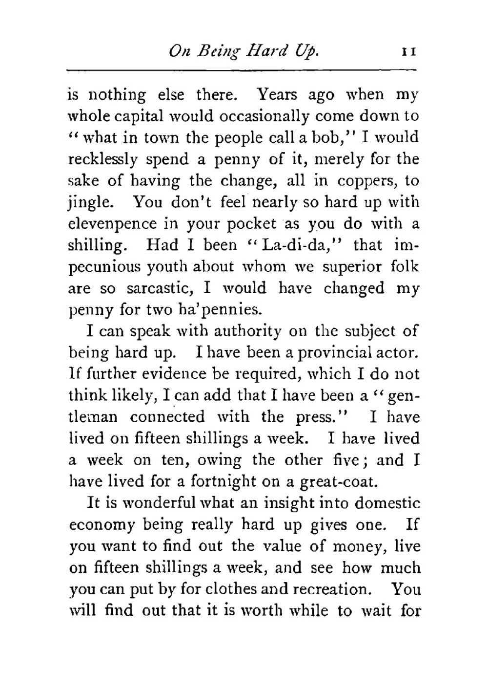 Idle thoughts of an idle fellow | Jerome Jerome K