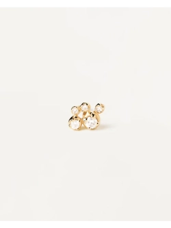 Одиночная серьга Bubble серебро 925 пробы покрытое золотом