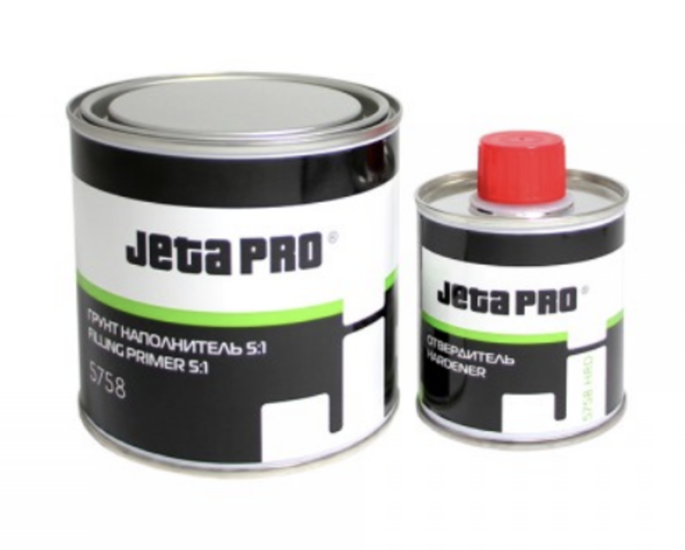 Jeta PRO 5758 Грунт-наполнитель 5:1, акриловый (0,5+0,1л) Белый (6шт/кор)